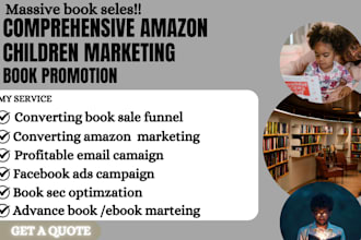promote your children book, kindle ebook, audiobook, and boost amazon sales