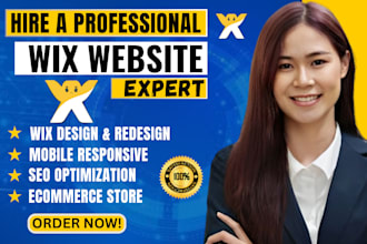 do wix website design, wix website redesign, wix design or wix ecommerce website