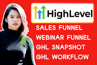 ghl sales funnel gohighlevel webinar funnel ghl pipeline ghl landing page design