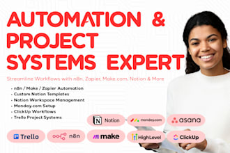 setup notion mondaycrm  n8n automation  make,com custom notion template expert