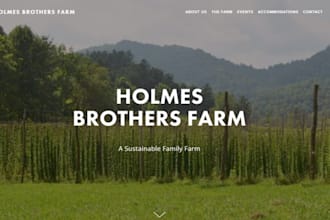 design a farming website and poultry website