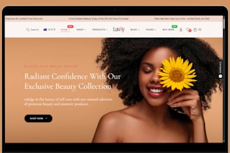design skincare website skincare shopify store  skincare beauty website