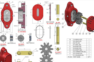 do 2d 3d cad models, engineering drawings, dwg files product design cad design
