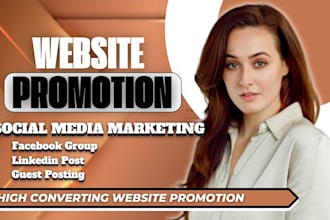do website promotion, social media ads campaign increase organic website traffic