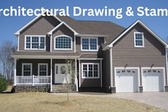 draw modify 2d floor plan provide architectural stamp and engineering stamp