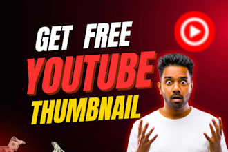design a mind blowing youtube thumbnail for you