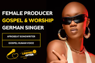 be your female gospel singer, german songwriter, worship song, lead background