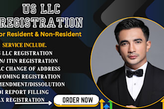 do us llc registration, itin,  ein number, boi report and dissolve llc