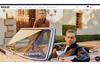 design clothing website clothing store jacket shopify website fashion store