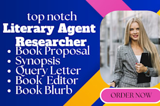 find literary agent for fiction book, movie script, children book, screenplay