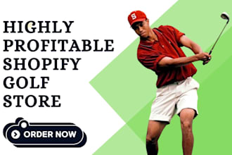 design golf clothing shopify store golf website a golf accessories store