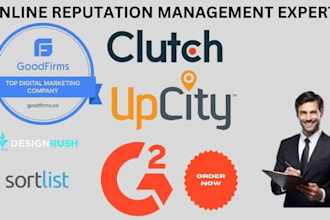 build your business online reputation for clutch g2 goodfirms designrush upcity