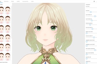 do custom 3d vtuber vroid  live 2d 3d mask vrc avatar 3d realistic character