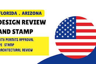review stamp as licensed civil and structural engineer in florida and arizona