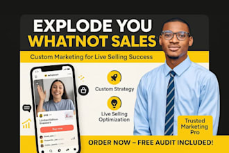 optimize your whatnot liveshow shop for sales with seo, branding and marketing
