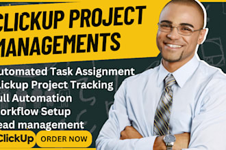 setup clickup project tracking automated task assignment, form, lead management