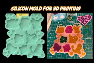 do 3d silicone mold box design plastic injection mold stl 3mf file 3d printing