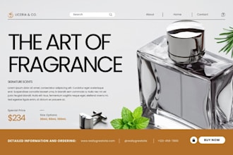 design perfume ecommerce shopify store cologne website perfume website dropship