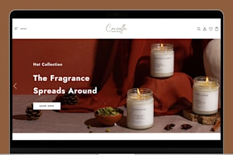 design candle shopify store candle store candle label design candle website