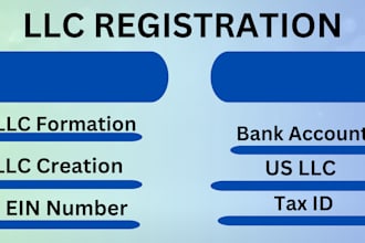 us llc registration get ein number tax id and bank account