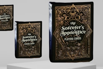 create custom card game design playing card box mockup tcg board game design