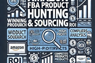 be your expert amazon fba virtual assistant for profitable product sourcing
