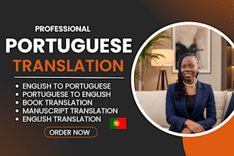 do english to portuguese translation , portuguese translation your manuscript