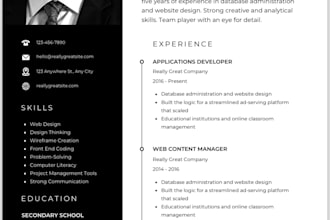 create, revamp, and design a professional CV, resume, and cover letter template