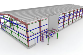 do 2d and 3d civil and structural engineering drawing for steel timber concrete