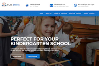 design a high converting daycare, preschool, childcare, or kindergarten website