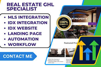 setup gohighlevel real estate snapshot idx website integration property listing