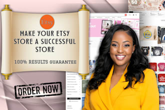 setup etsy shop etsy digital planner etsy seo listing etsy promotion, stan store