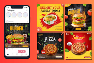 design food poster , flyers and instagram ads