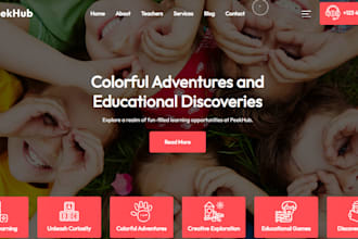 design high converting daycare, preschool, kindergarten website using crocoblock
