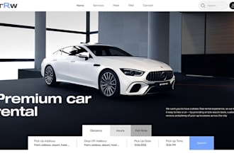 design car detailing website car rental website car dealership car wash website