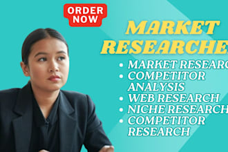 draft market research analysis, market analysis and market research report