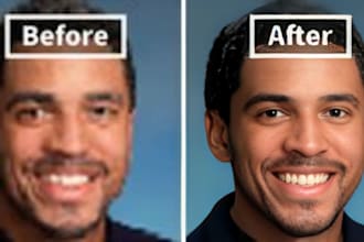 enhance, improve, unblur, restore, sharpen, upscale low quality photos