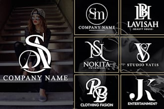 make minimalist hair,beauty, spa, salon clothing jewelry and fashion logo design