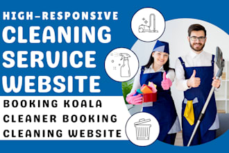 design cleaning services website booking koala cleaner website cleaning website