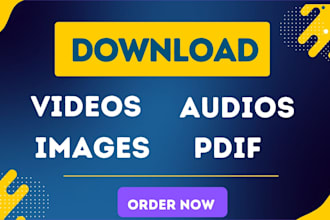 extract downloadable videos, images and pdf