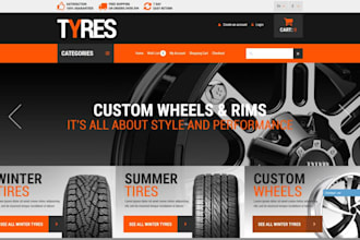 build auto parts car tires and wheel woocommerce website with crocoblock