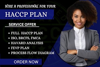 create a haccp plan and ensure food safety compliance with iso standards