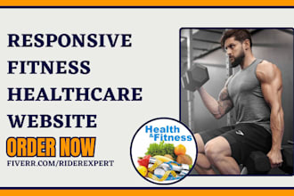 design fitness healthcare medical mental gym yoga workout therapy clinic website