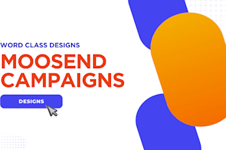 design email campaign using moosend mailchimp