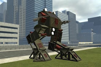 create any custom 3d model for gmod, player model, gmod addon, gmod map