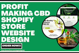 design cbd medical cannabis website marijuana hemp oil vape cbd shopify website
