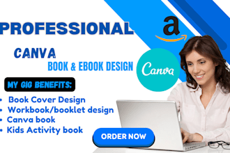 design canva workbook printable planner, journal, budget planner, canva ebook