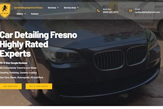 design car detailing website car rental website car dealership website auto part