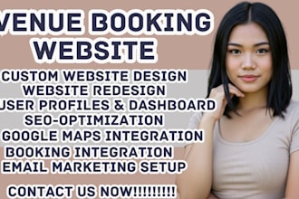 venue booking website event booking website online reservation system website