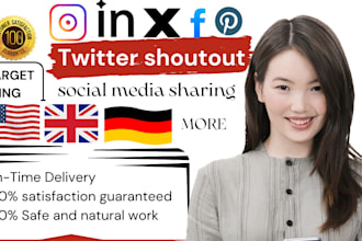 twitter shoutout promote product website, crypto to 200m usa, uk, fb, tiktok, ig